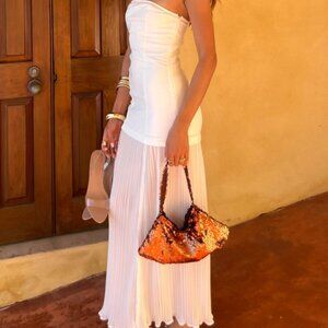 White Drop Waist Dress